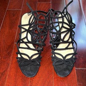 Vince Camuto Black Strappy Heels